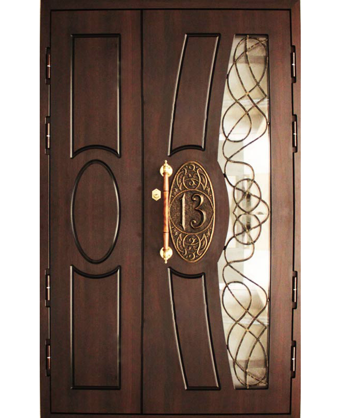 Дверь металлическая входная МДФ панель с натуральным шпоном 1126