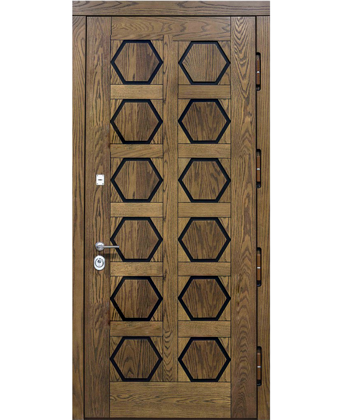 Стальная входная дверь трехконтурная МДФ/МДФ 3093