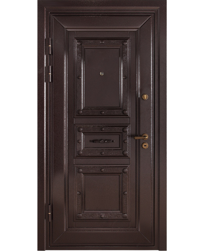 Металлическая входная дверь трехконтурная МДФ/МДФ 3094