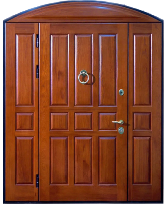 Дверь железная арочная МДФ 1130