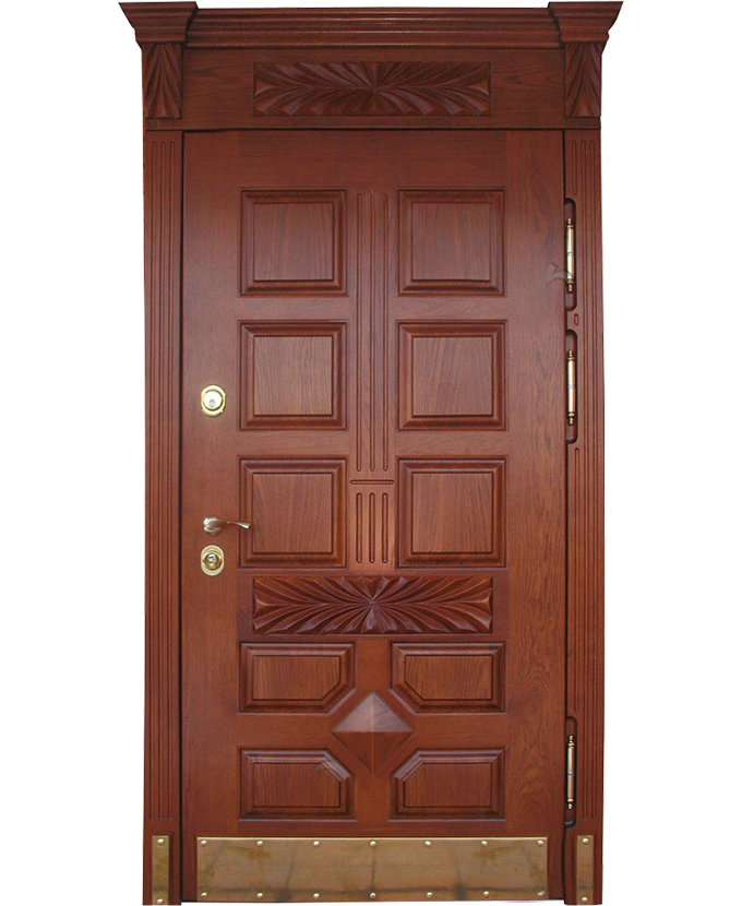 Железная входная дверь МДФ филёнчатый 0013