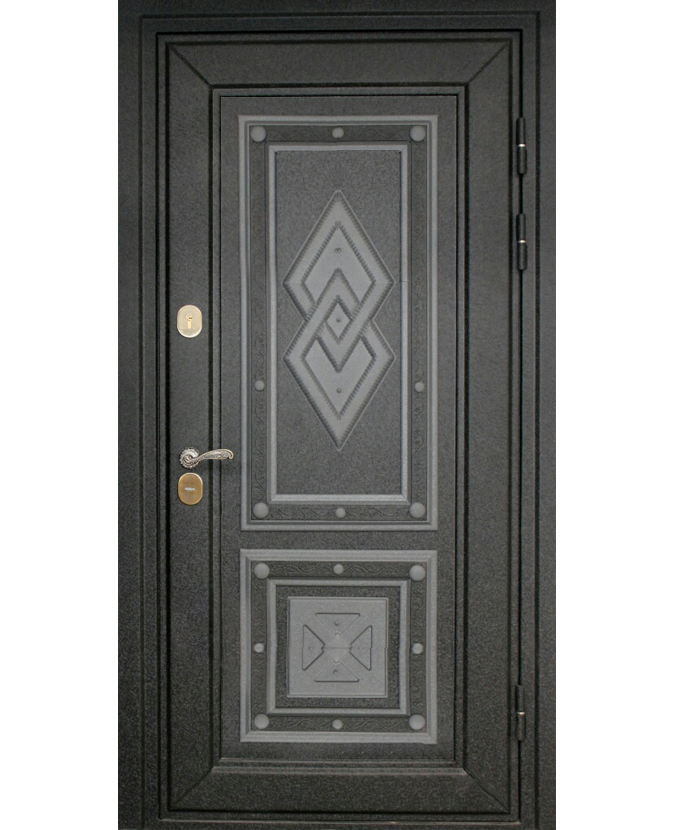 Дверь металлическая входная для загородного дома МДФ/МДФ 3047
