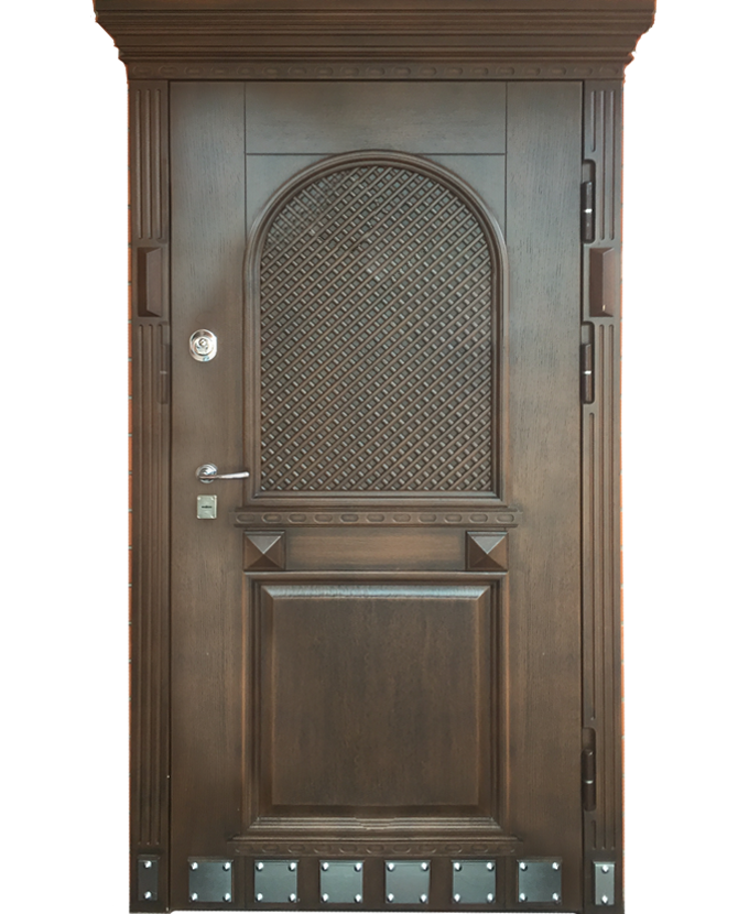 Дверь железная входная МДФ филёнчатый 0038