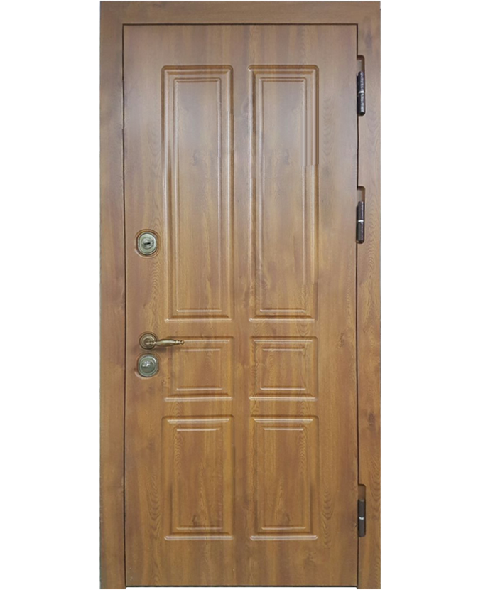 Дверь железная МДФ филёнчатый 0002