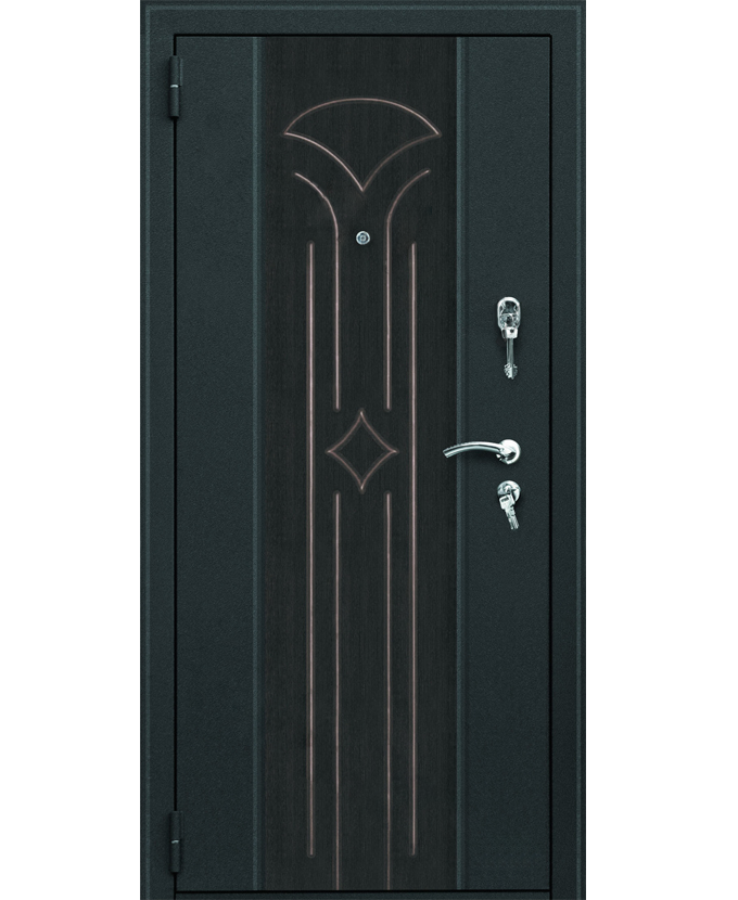 Дверь железная взломостойкая МДФ/МДФ 3116