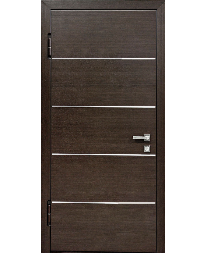 Железная дверь МДФ панель с натуральным шпоном 1120
