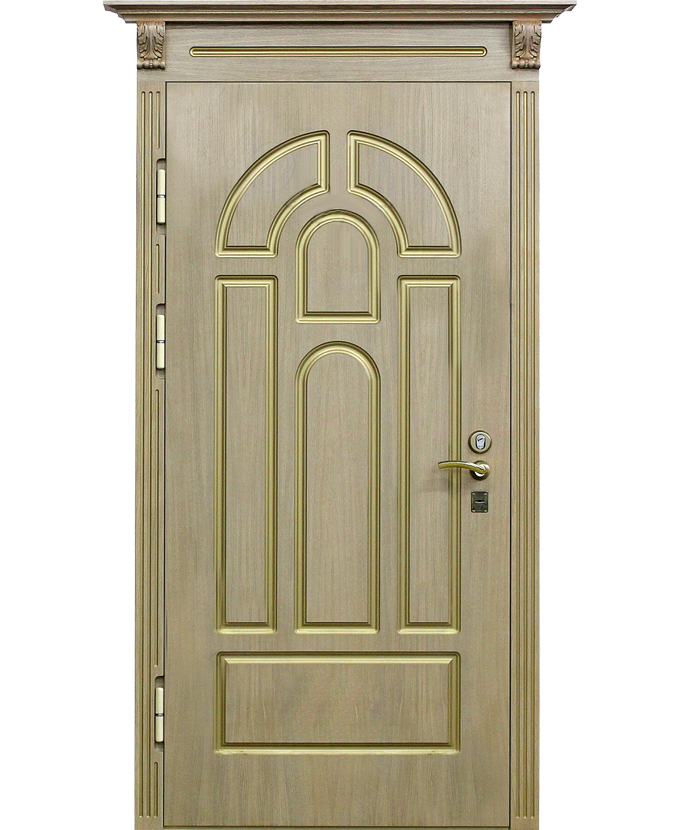 Дверь железная МДФ панель с натуральным шпоном 1116