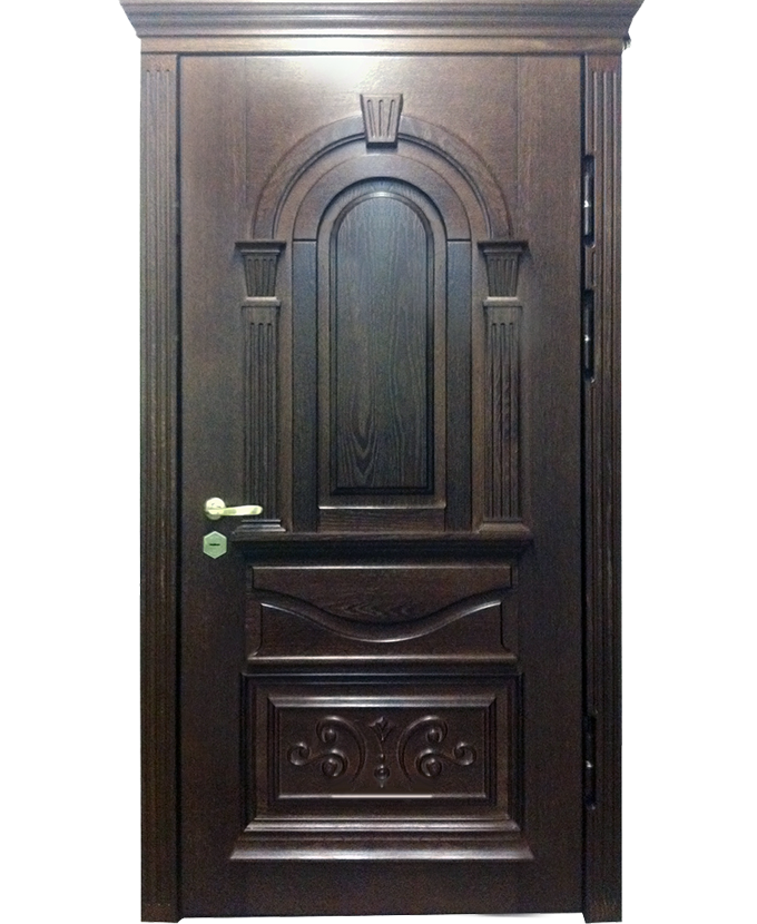 Дверь железная МДФ филёнчатый 0016