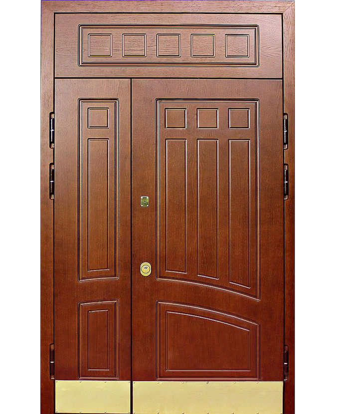Железная дверь МДФ панель с натуральным шпоном 1162