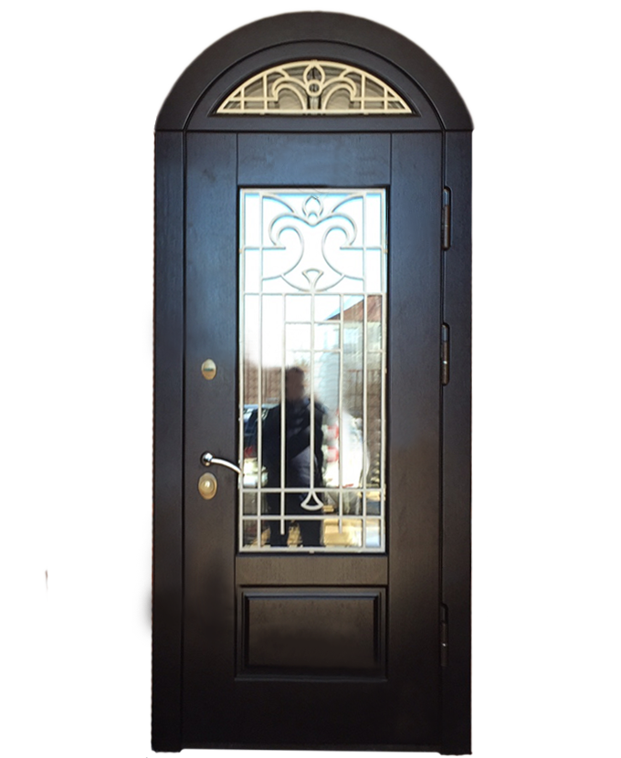Дверь стальная МДФ/МДФ с зеркалом 430