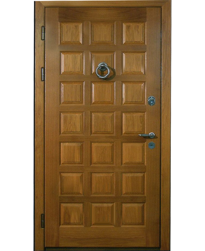Металлическая входная дверь МДФ панель с натуральным шпоном 1115