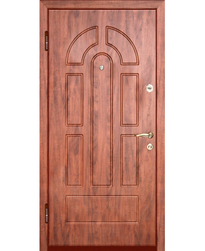 Стальная входная дверь МДФ с пленкой ПВХ 0011