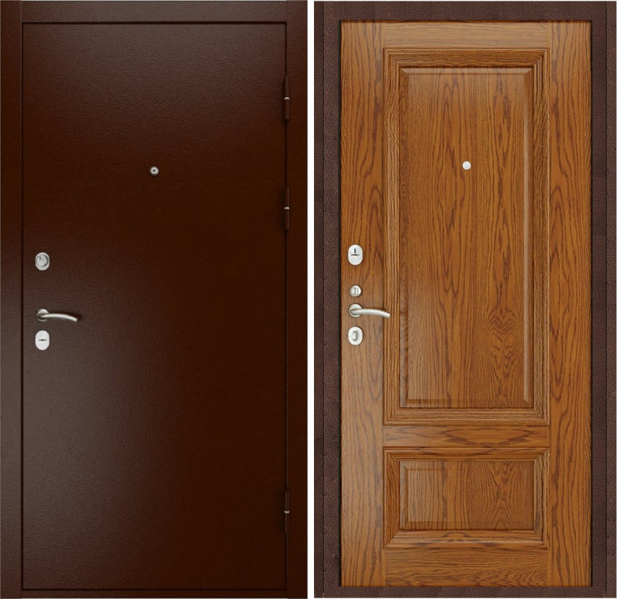 Стальная дверь с порошковым напылением/МДФ 1251