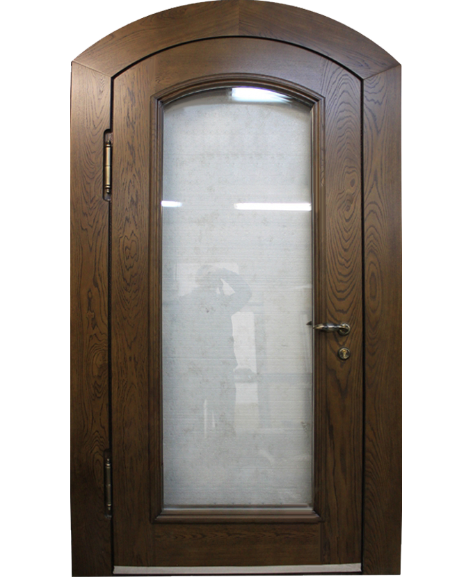 Дверь железная арочная МДФ 1116
