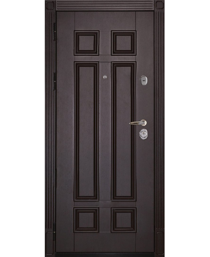 Железная входная дверь МДФ с пленкой ПВХ 0010