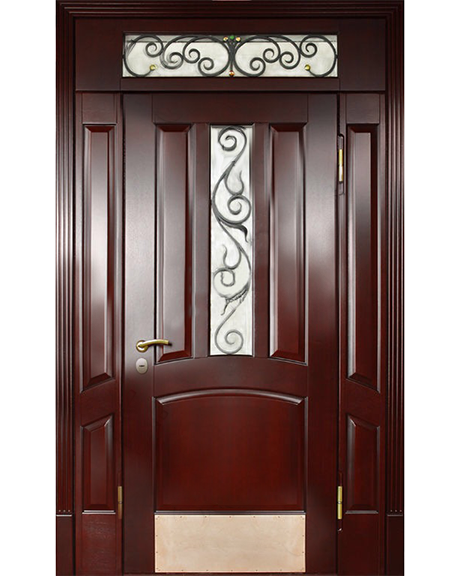 Металлическая входная дверь МДФ панель с натуральным шпоном 1157