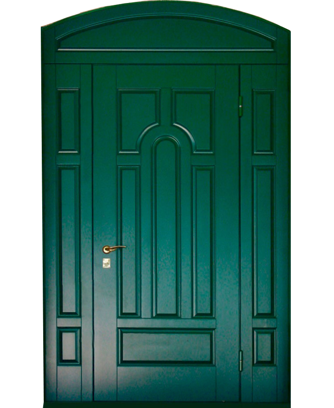Стальная арочная дверь МДФ 1122