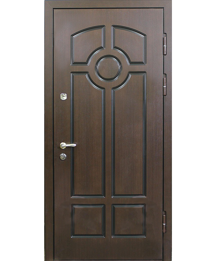 Железная входная дверь МДФ панель с натуральным шпоном 1113