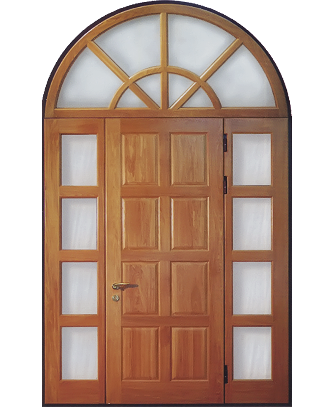 Дверь стальная входная арочная МДФ1111