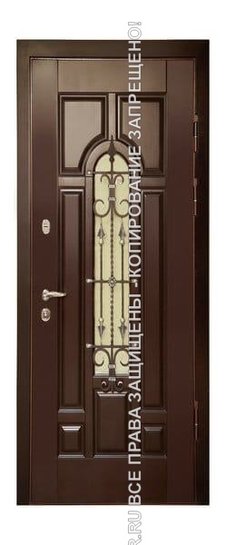Входная дверь МДФ/МДФ с ковкой 1715