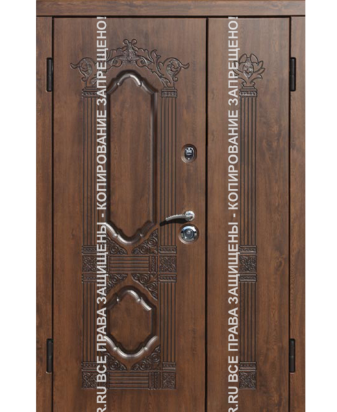 Стальная дверь МДФ с панелью винорит 3028