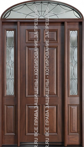 Дверь входная МДФ со стеклом 3079