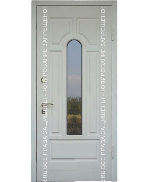 Дверь железная МДФ с ковкой/стеклом 3048