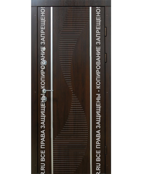 Металлическая дверь МДФ с панелью винорит 3015
