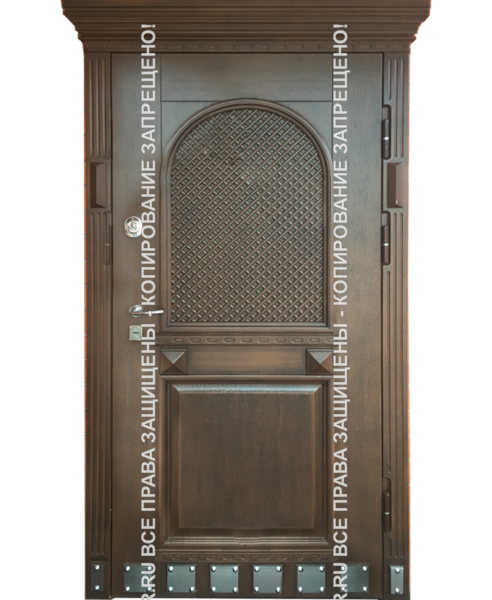 Дверь железная входная МДФ филёнчатый 0038