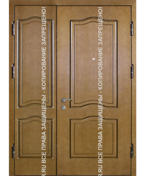 Стальная дверь МДФ панель с натуральным шпоном 1164