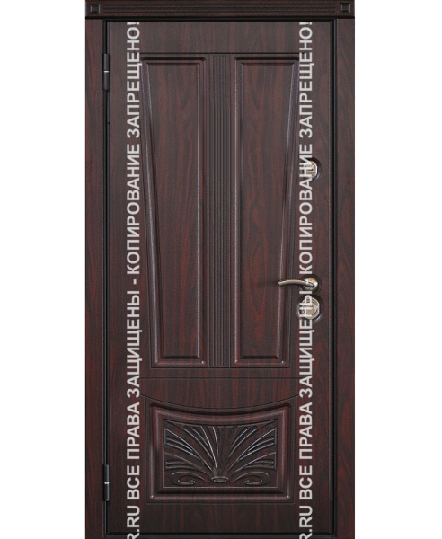 Стальная входная дверь МДФ с панелью винорит 3020