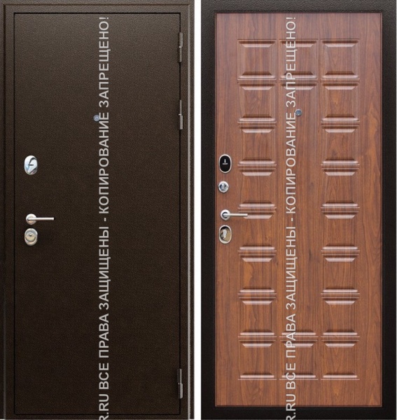 Стальная дверь с порошковым напылением/МДФ 1223