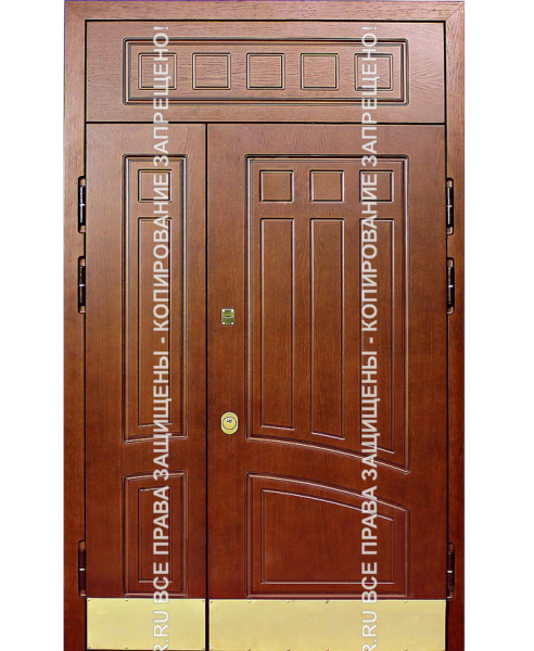 Железная дверь МДФ панель с натуральным шпоном 1162