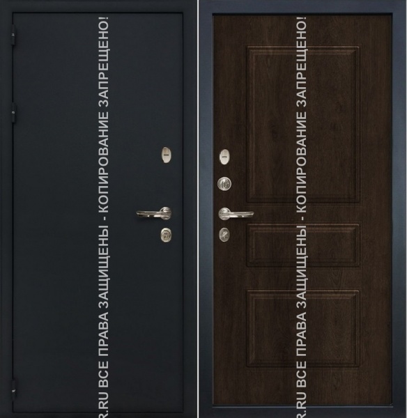 Железная дверь с порошковым напылением/МДФ 1249
