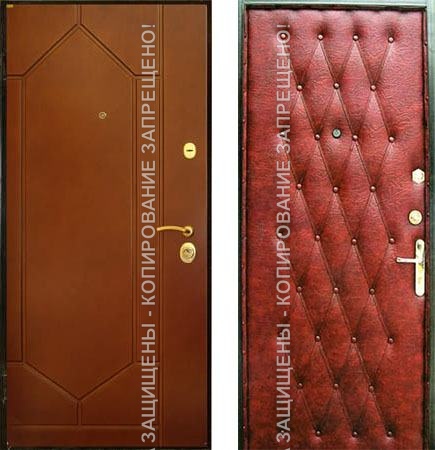 Дверь железная МДФ/винилискожа 1659