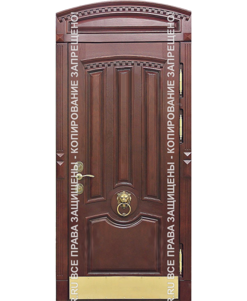 Металлическая дверь МДФ панель с натуральным шпоном 1123