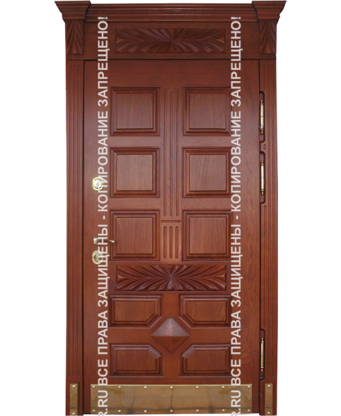 Дверь входная МДФ панель с натуральным шпоном 1159